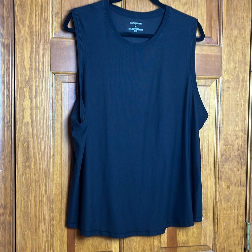 Women's Size XL Banana Republic Black Tank Top